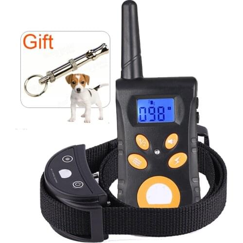 New Version Remote Dog Training Collar with Rechargeable and IP67 Fully Waterproof Electronic Dog Collar With Ultrasound Whistle