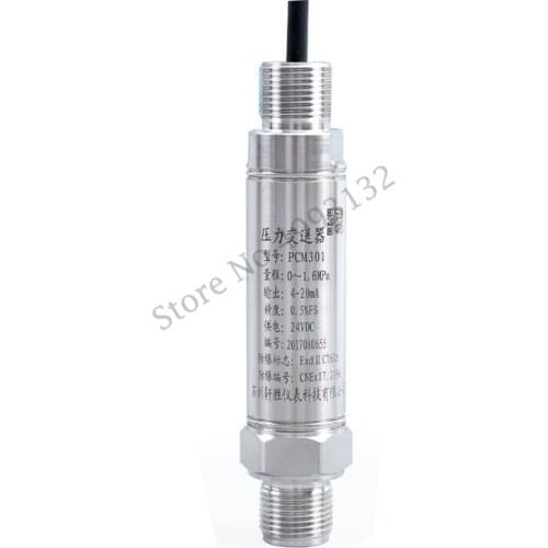 PCM301 Flameproof Pressure Transmitter Natural Gas Compressor 4-20mA RS485 Output