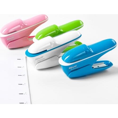 Hand-held Mini Safe Stapler Without Staples Staple Free Stapleless High Quality Paper Binding Business School Office Stationery
