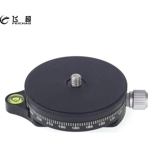 TPC-60 360 Tripod Head Panoramic Clamp Aluminum Alloy Mini Adapter Monopod Quick Release Plate Arca Swiss for Camera DSLR Video