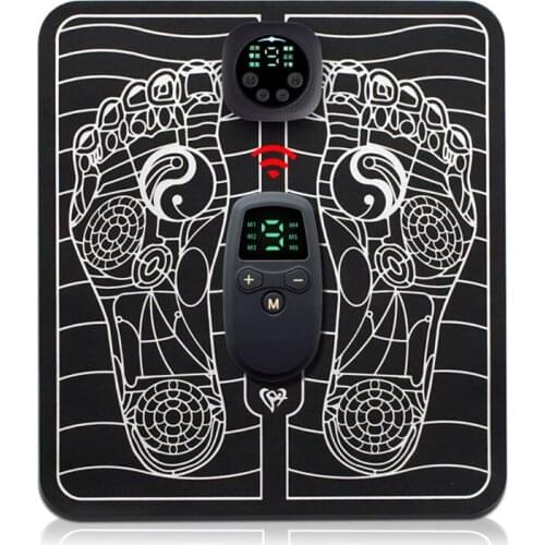 2XPB Electric EMS Foot Massager Pulse Acupuncture Pain Relief Therapy Device Pad Mat