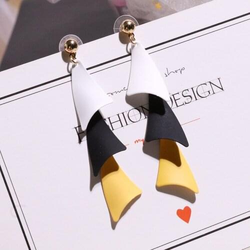Gold Color Drop Earrings Dangle geometric Charms Earrings For Women Jewelry Gifts