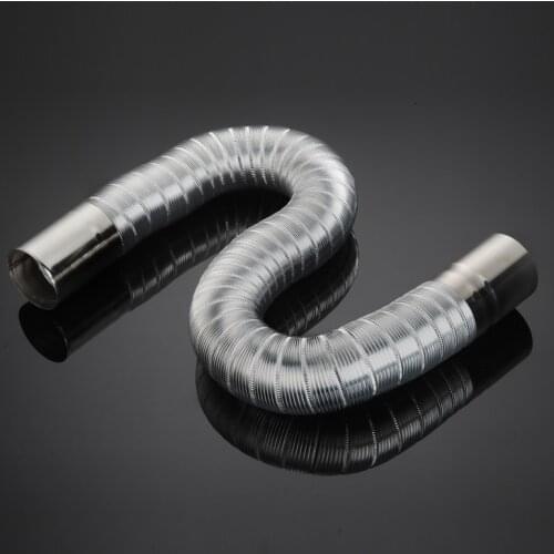 5/6/7/8/9cm*50cm Aluminum Foil Exhaust Pipe Telescopic Hose For Water Heater Range Hood Garage Exhaust Flexible Hose 0.65~1.5m