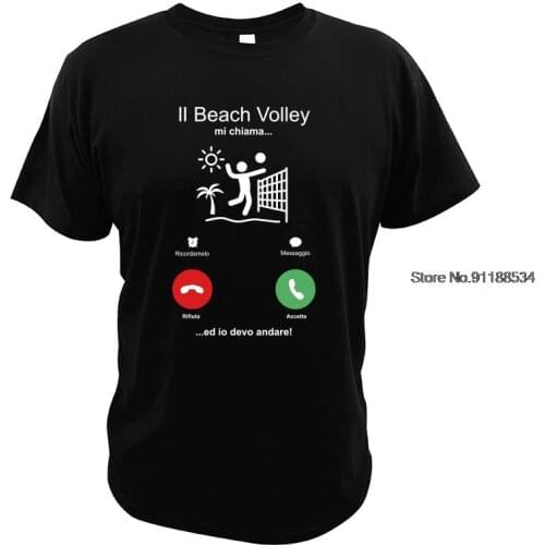 Funny The Beach Volleyball T-Shirt Calls Me Holiday Time Funny Vacation O Neck Fun Friends Graphic