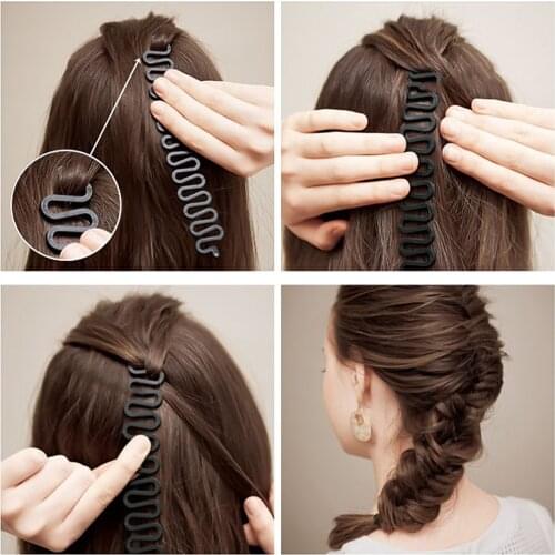 Centipede Shape Hair Clip Braider French Twist Plait Wave Hair Braiding Tool Holder Color Random
