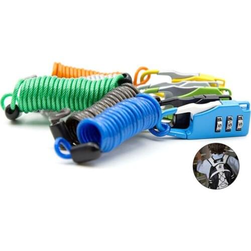 Bike Lock Spring Disc Security Lock Spring Anti-theft Bicycle Code Lock Mini 3 Digits Combination Password Bicycle Accessories