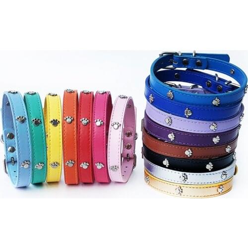 Pet Supplies Small Pets Collar Adjustable Size Personalized Dog Collar Leather Dog Collar Puppy Accessories Small Dog Necklace