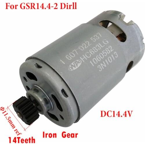 ONPO DC Micro Motor 14 Teeth DC14.4V GSR14.4-2(3601J18G80)3601J18GC0 1607022537 for BOSCH Electric Drill Maintenance Spare Parts
