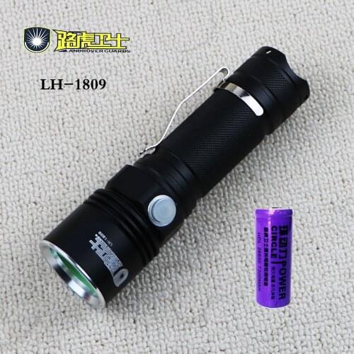 1809 LED super bright LED flashlight USB charging 26650 camping light waterproof bicycle light portable light