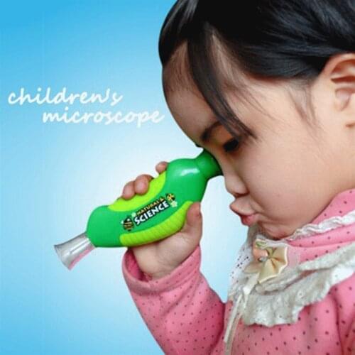 Lightweight Biological Microscope Hand Microscope 80X Home School Educational Toy For Children