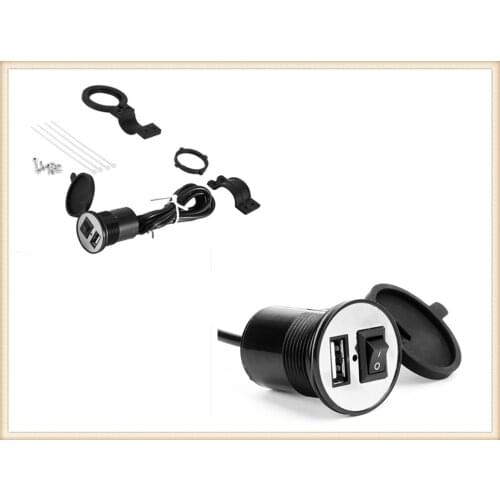Motorcycle USB mobile phone charger power supply waterproof for HONDA CBR250R VFR 1200 F ST 1300 Black SpiRit NC750 S X