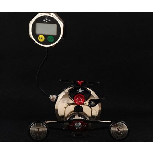 Ant King RA-6KM heavy lead slow down raft fishing wheel digital display raft wheel all metal micro lead cutting rod wheel