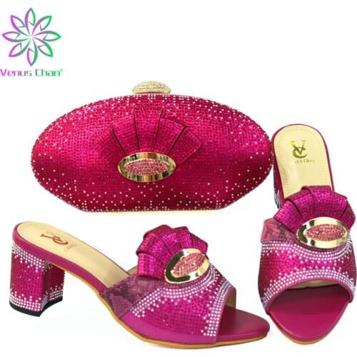 New Shoes and Bag Set for Women High Quality African Shoe and Bag Set for Party In Women Italy High Heels Women Wedding Shoes