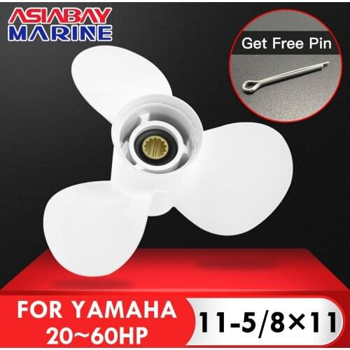 For Yamaha 25hp 30hp 40hp 48hp 50hp 55hp 60hp Outboard Propeller 11 5/8*11 Motor Aluminum Alloy Screw Boat Engine Part 3 Blade