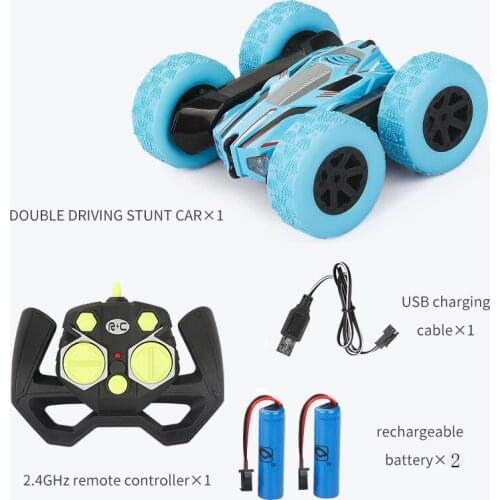 360 Degrees Rotating Spray Double-sided Stunt RC car High Speed Rotating Toy Car Cool Headlight RC Car Twisting Stunt Car