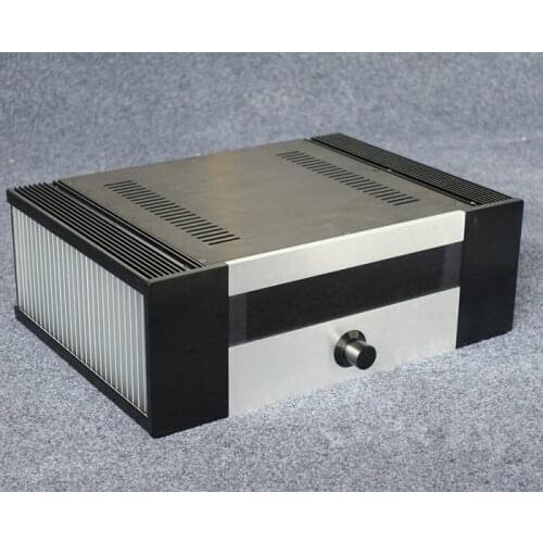 BZ4315J High-grade DIY Aluminum Chassis 2.0 Channel Class A Amplifier Case Power Amp Enclosure HiFi Box 435MM*150MM*308MM