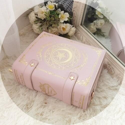 Star Moon Women Handbag Lolita Magic 3Way Book Messenger Bag Retro England Shoulder Bags Anime Student Cosplay JK PU Handbags SA