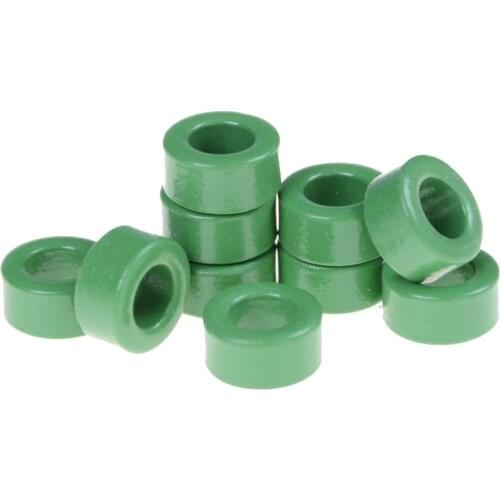 10 Pcs 10mm x 6mm x 5mm Inductor Coils Green Toroid Ferrite Cores Wholesale