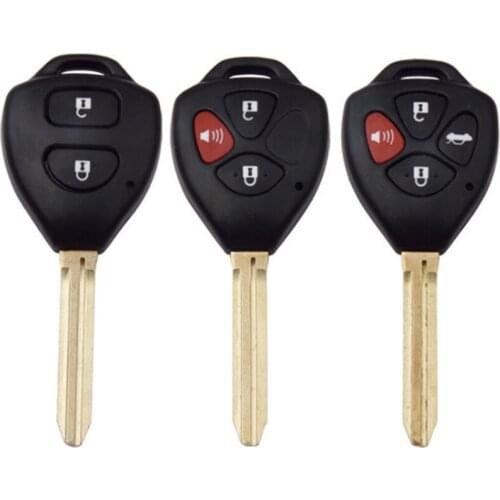 DAKATU 2/3/4 Buttons Car Remote key shell Fob For Toyota Camry Corolla Avalon Venza Replacement Remote keyless entry fob case