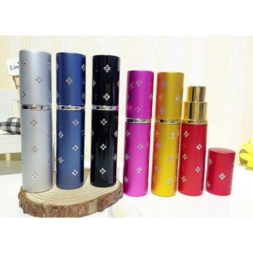 200pcs 5ml Refillable Portable Mini perfume bottle &Traveler Aluminum Spray Atomizer Empty Parfum bottle jk17