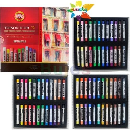 24 36 48 72 color original KOH-I-NOOR soft Pastel color powder professtional artist hard core pastel dry color chalk art sticker