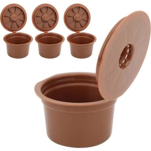 3Pcs Reusable Refillable Coffee Capsule Filter Cup Replacement Accessories Fit for Caffitaly Plastic Coffee Filter