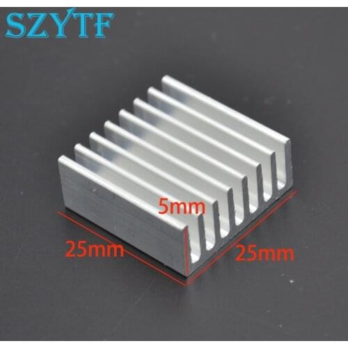 5pcs/Lot Heat sink 25*25*5MM (silver slot) high-quality radiator-----Style is randomly sent