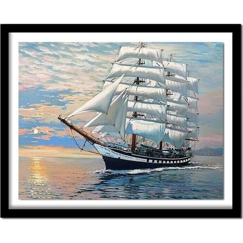 5d diamond embroidery failing on the sea needlework diamond cross stitch Kits for embroidery with beads home decor