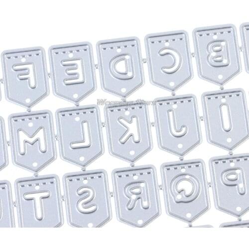 Alphabet Letters Metal Cutting Dies Stencil Scrapbooking Album Stamp Paper Card
