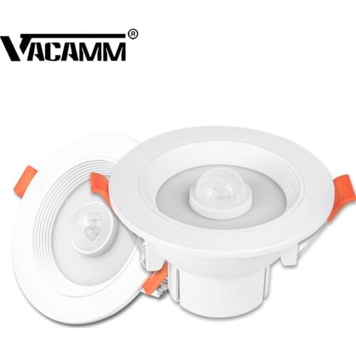 Motion Sensor LED Light Auto Switch Night Light Motion Detector Recessed LED Downlight Daylight Hallway Basement For Home