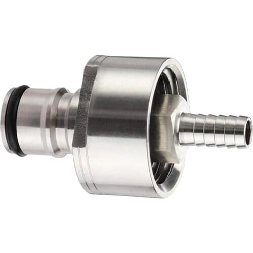 Stainless Steel Carbonation 5/16 Inch Barb CO2 Coupling Fit Soft Drink Soda Beer Homebrew PET Bottles