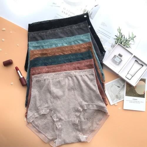 Cotton Briefs Womens Underwear Sexy Lingerie Breeches Briefs Sexy Underwear For Girls Lace Comfortable Breathable Panties