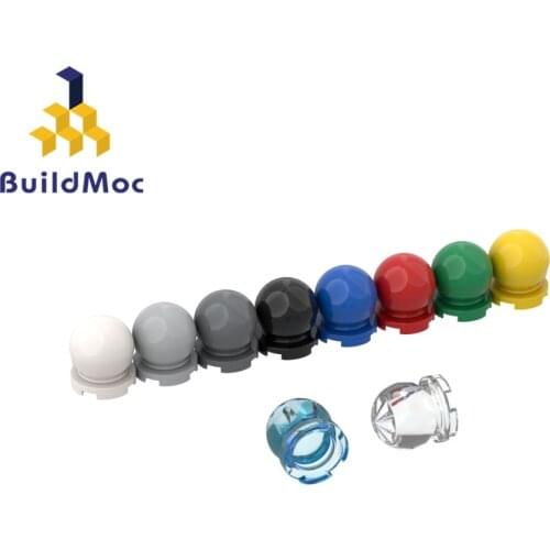 BuildMOC 30106 Daily injection hockey ball spherical 2x2 For Building Blocks Parts DIY Construction