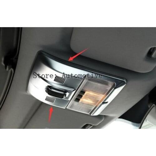 Chrome Accessory Front Reading Light Frame Trim Car Sticker For Land Rover Discovery 4 2010-2015,Car Styling