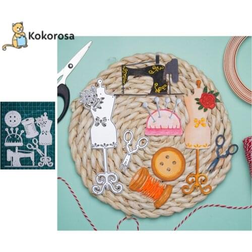 Kokorosa Creative Clothing Design Frame Metal Cutting Dies Scrapbooking Stencils Embossing Paper DieCutPhotoAlbum Decor Template