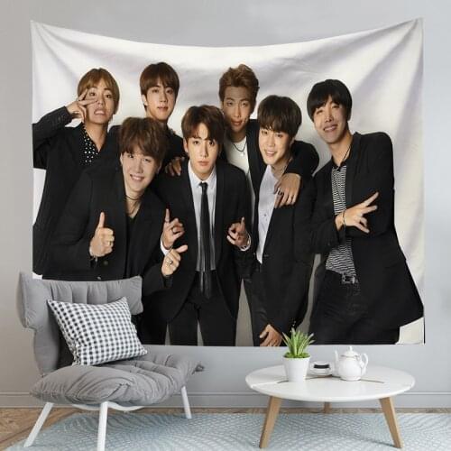 Kpop Star Bangtan Tapestry GOT7 JB Jr Bambam Mark Youngjae Tapestries Wall Hanging Tapestry Wall Rugs Dorm Decor Blanket