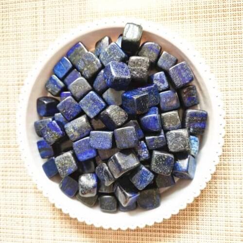 Lapis Lazuli Cubes Stones Natural Quartz Crystals Gemstones Healing Reiki Garden Home Decoration Gems