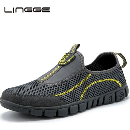 LINGGE Men's Waterproof Sneakers