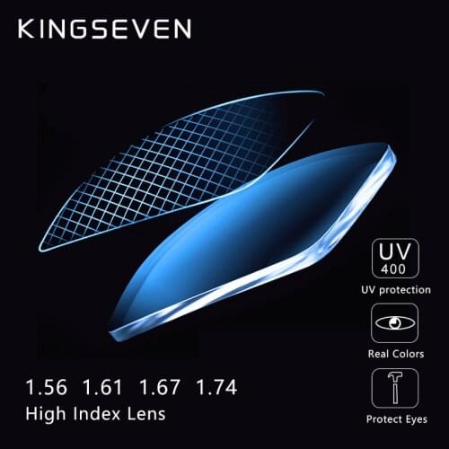 KINGSEVEN 2020 Anti Blue Blocking 1.56 1.61 1.67 Prescription CR-39 Resin Aspheric Lenses Myopia Hyperopia Presbyopia Lens