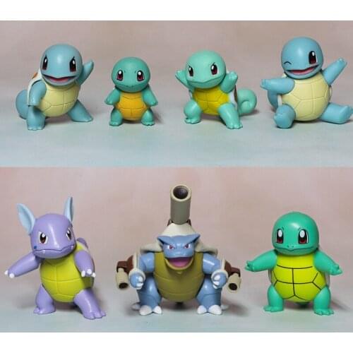 Pokemon Squirtle Wartortle Blastoise Cute Action Figure Ornament Model Toys