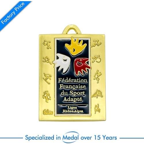 Low price Zinc Alloy Custom 3D Federation Enamel Sport Award Medal