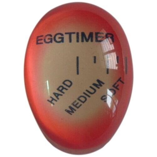 Newest Changing Egg Timer Resin Material Perfect Boiled Eggs By Temperature Kitchen Helper Egg Timer Red timer tools