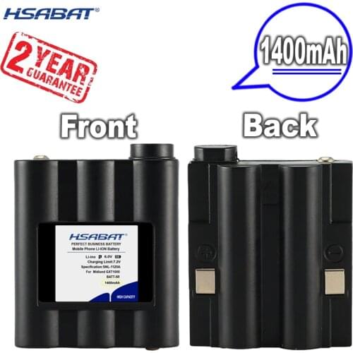 HSABAT 0 Cycle 1400mAh BATT5R AVP7 Battery for 1 Midland BATT-5R AVP7GXT Walkie Talkie and Other GXT Series GMRS Radios