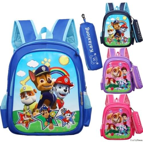 2021 NEW Paw Patrol Cartoon Backpack for Baby Boys Girls Children Lovely Schoolbag Kindergarten Schoolbag Kids Birthday Gift