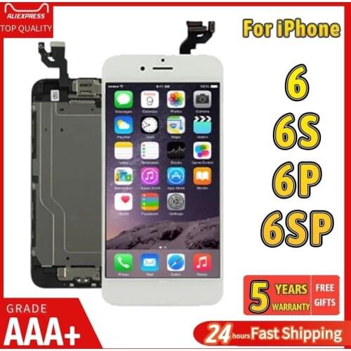 Premium Grade AAA LCD For iPhone 6 6S LCD Screen With 3D Force Touch Digitizer Assembly Replacement Front Camera+Home Button