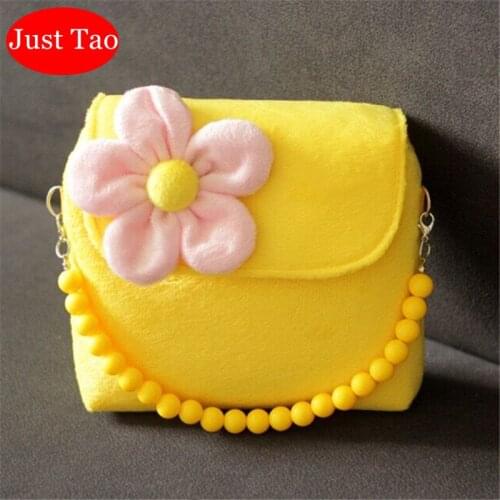 Just Tao! Low Pice shoulder bags for baby girls Kids lovely Flower purse Toddlers small coin wallets kindergarden kid bag JT076