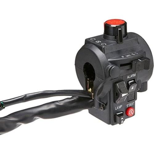 Police motorcycle handle throttle for Electric Startup, self head lamp control, and motorcycle aux lamp control