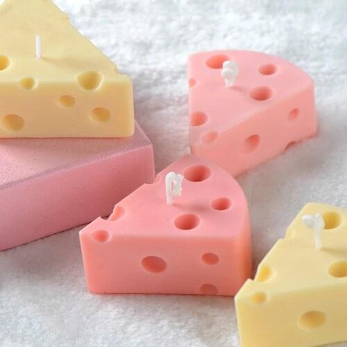 Cheese Shape Silicone Candle Mold Scented Mousse Cake Moulds Soap Mold Chocolate Fondant Pastry Baking Decorating Tools Bakeware
