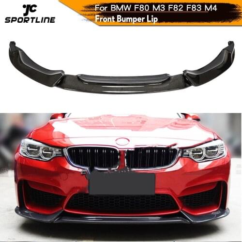 Carbon Fiber Front Bumper Lip Splitters Spoiler for BMW F80 M3 F82 F83 M4 Sedan Coupe Convertible 2014 - 2019 Front Splitters