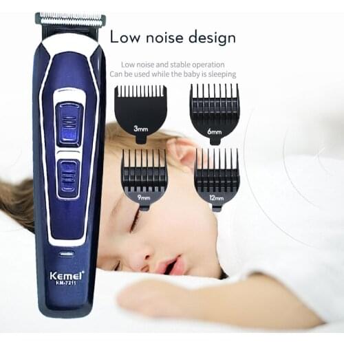 Kemei Hair Trimmer Cordless Carbon Steel Head Hair Clipper Rechargeable Electric Razor Barber Gifts Hair Cutting Machine for Men